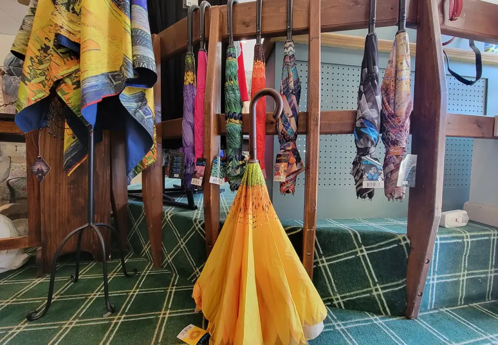 women's umbrellas sold at local decatur illinois boutique